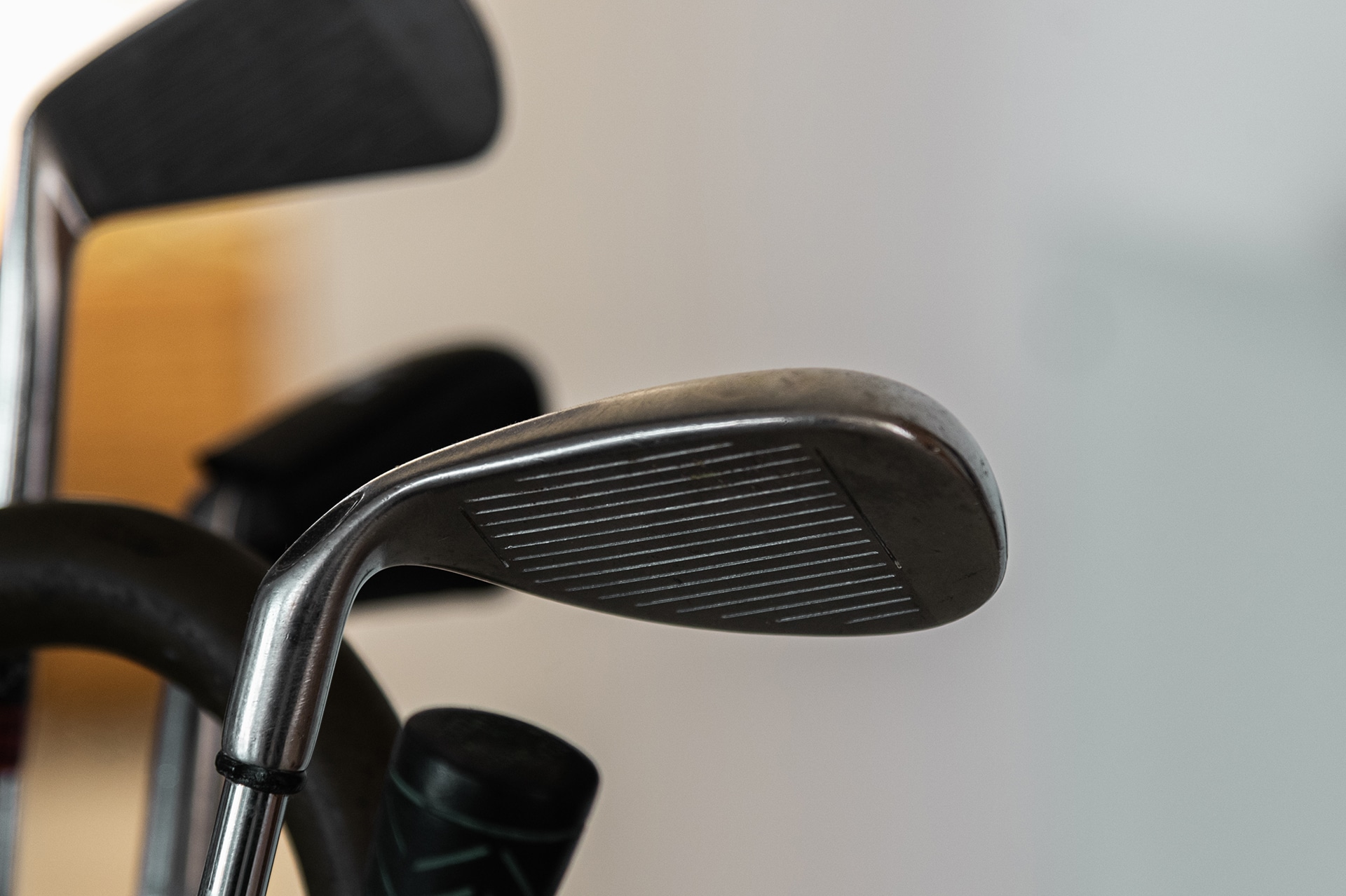 Precision,in,focus:,close Up,shot,of,a,golf,club,shaft