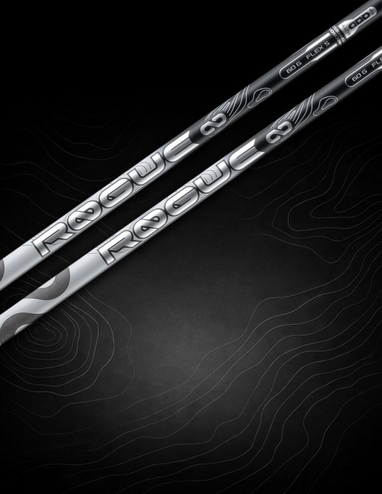 Aldila Rogue Infinity White wood shafts shown in pairs